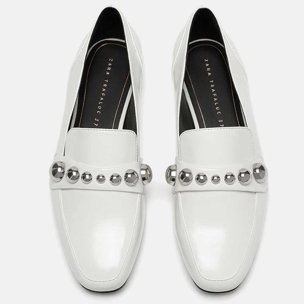 Zara Moccasins  with detailed vamp size 6